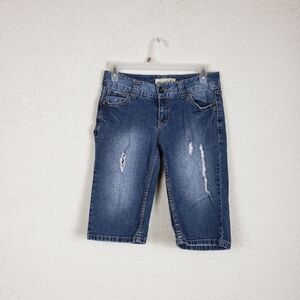 Paris blues distressed cropped Jean's size 5